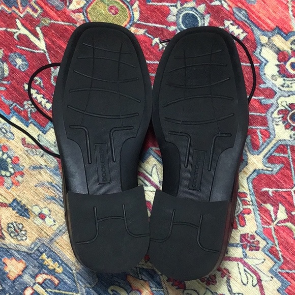 ⚓️Dockers Black Leather Lace Up ‘All Motion Comfort’ Oxfords - Picture 5 of 8